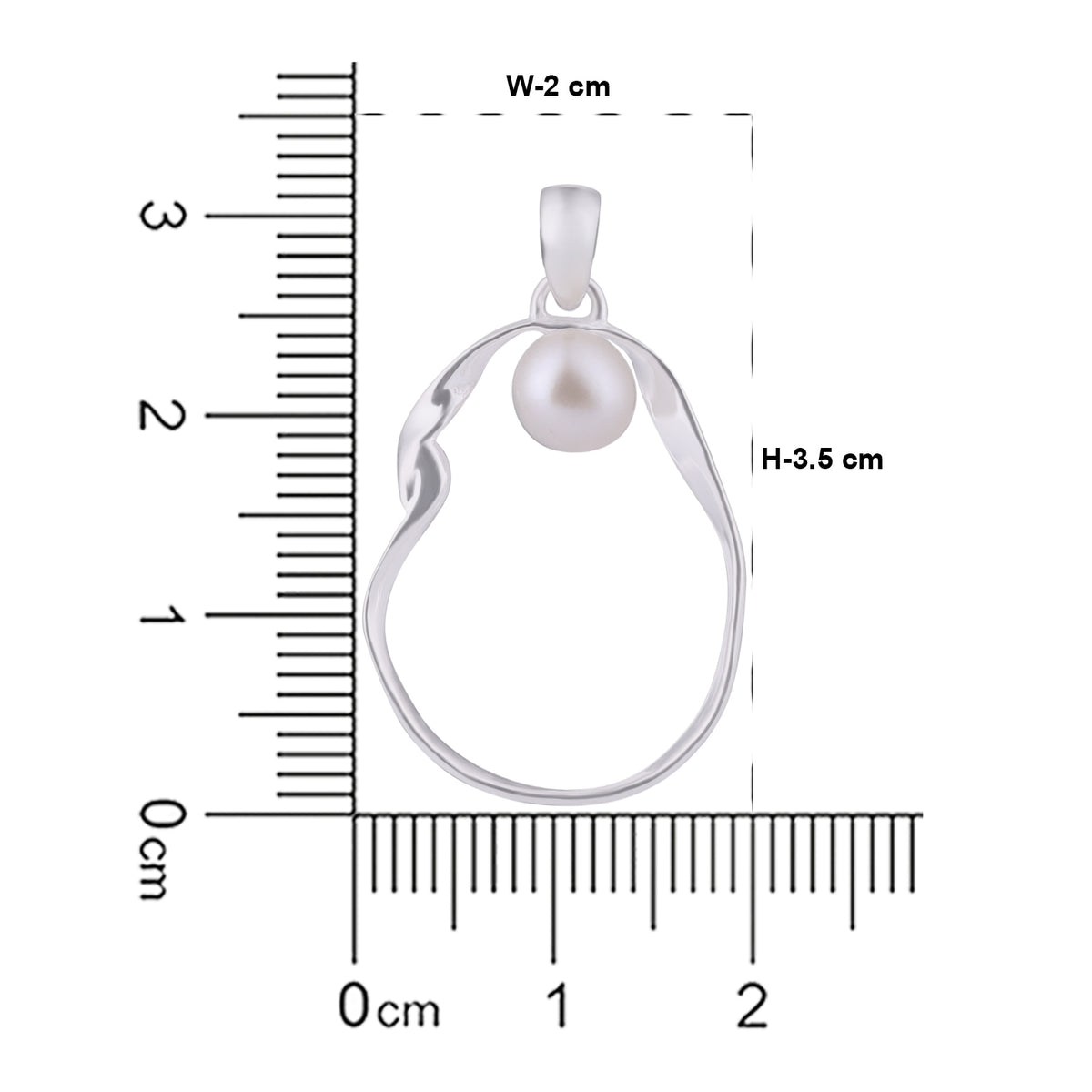 Sculptural pearl Drop Pendant (Without chain)