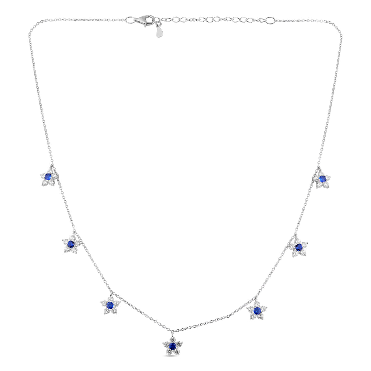 Azure Bloom Bracelet , Anklet & Chain -Blue