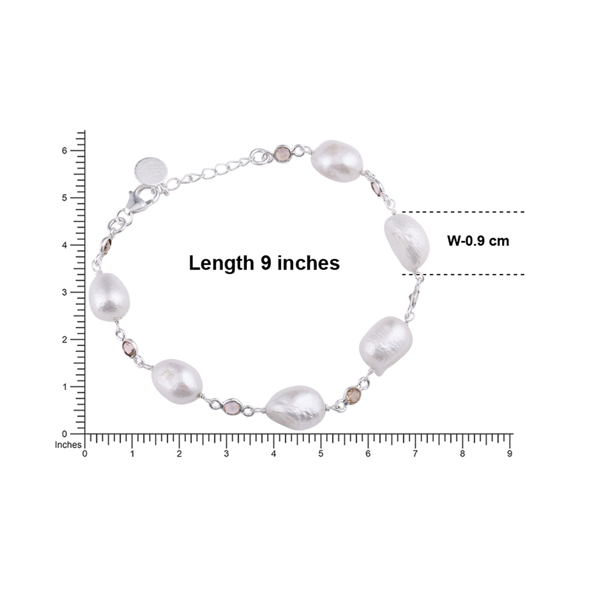 BAROQUE PEARL & citrine bracelet