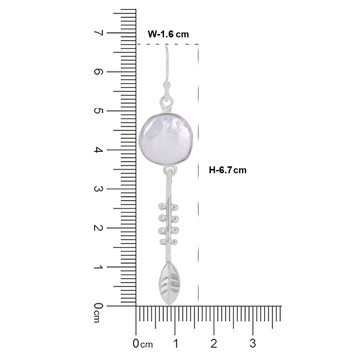 Lunar Pearl Arrow Drops
