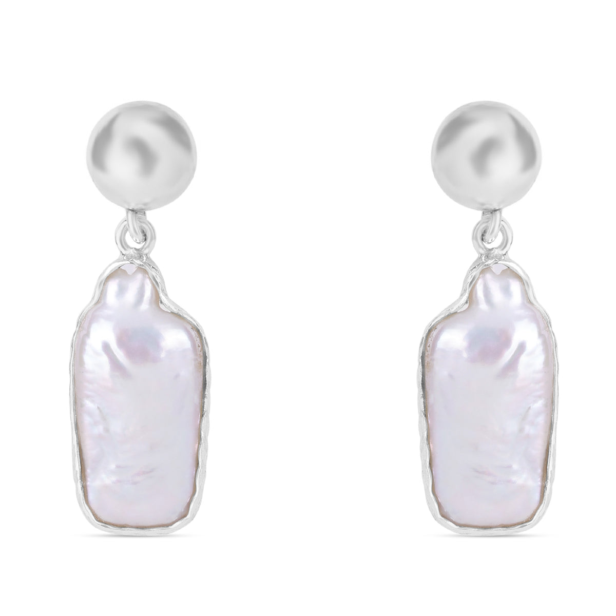LUNA drop pearl earring