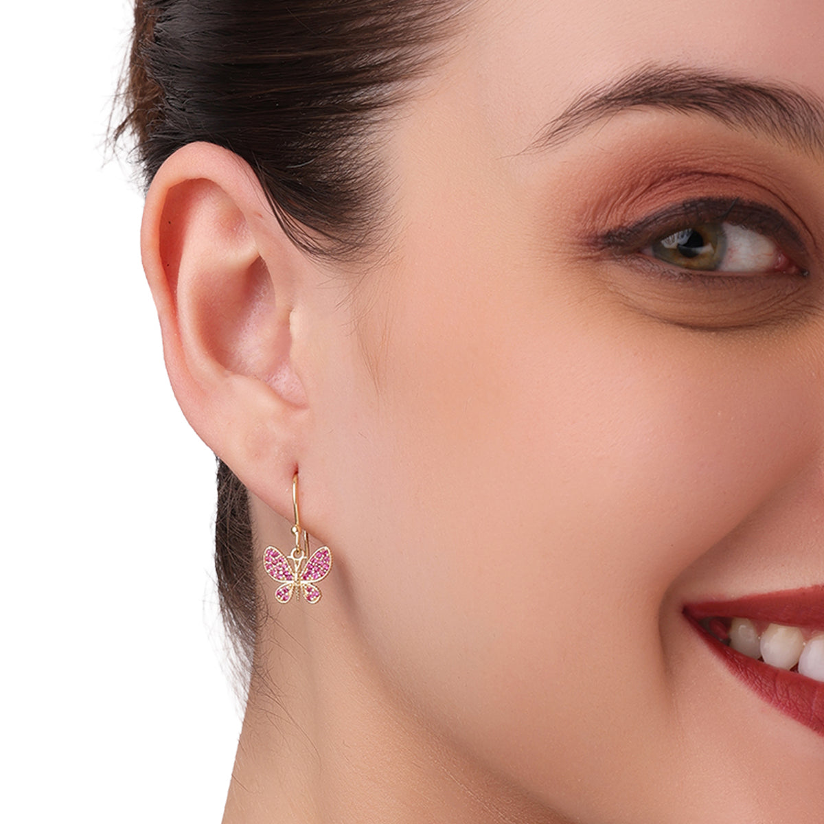 Blush Flutter Butterfly earring