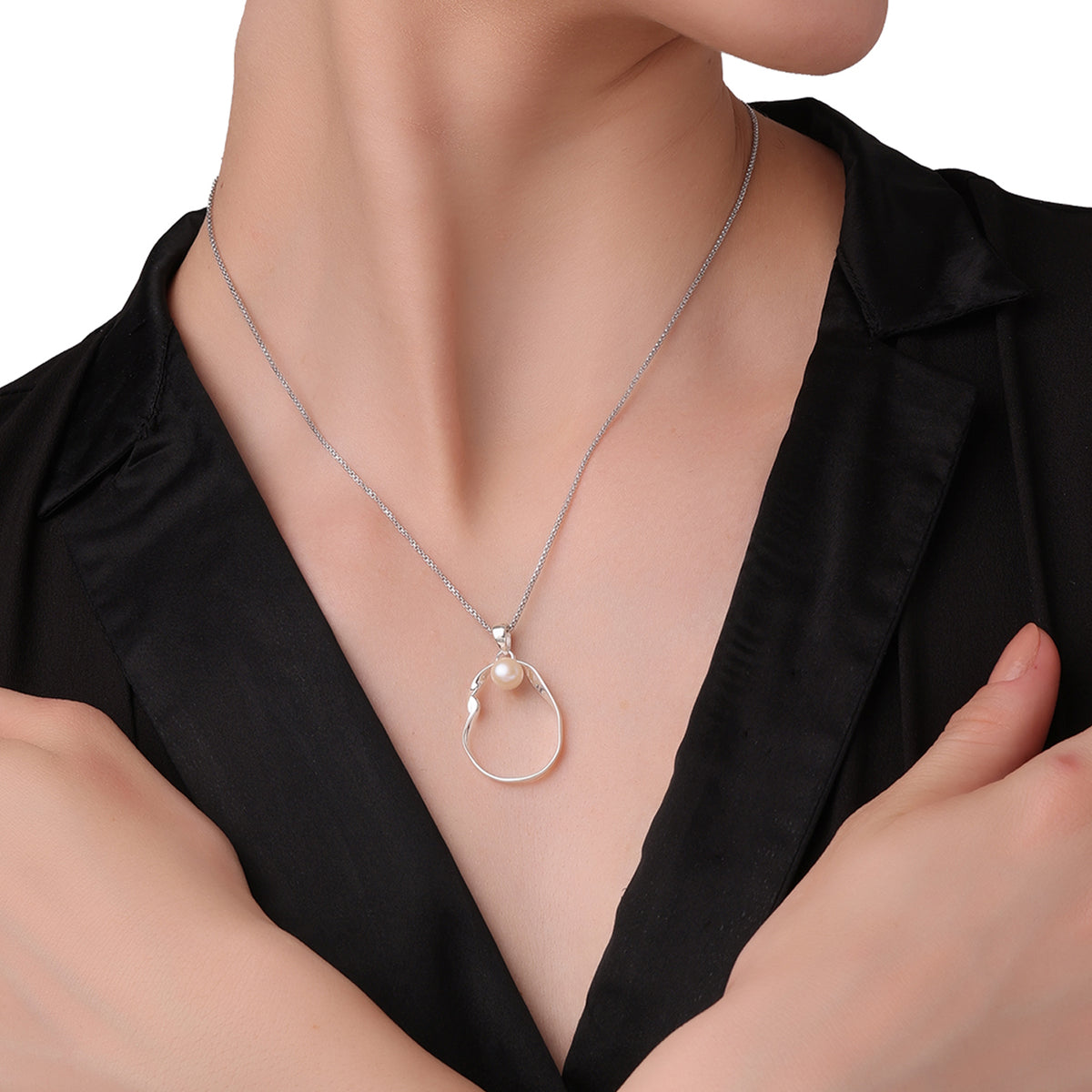 Sculptural pearl Drop Pendant (Without chain)