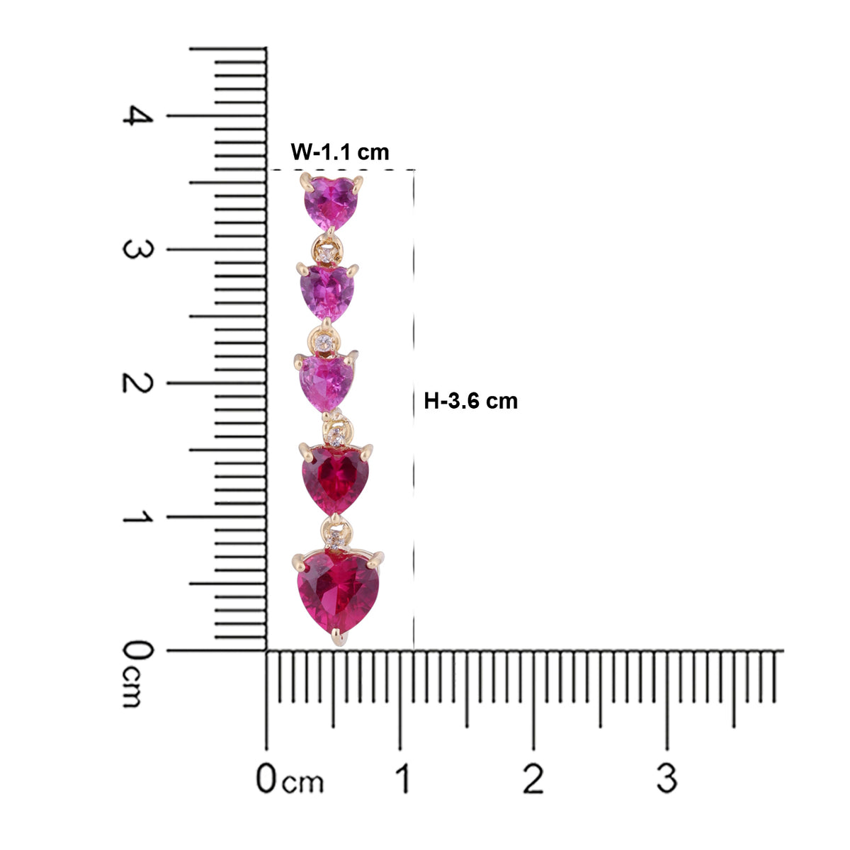 Heart Drop Earring