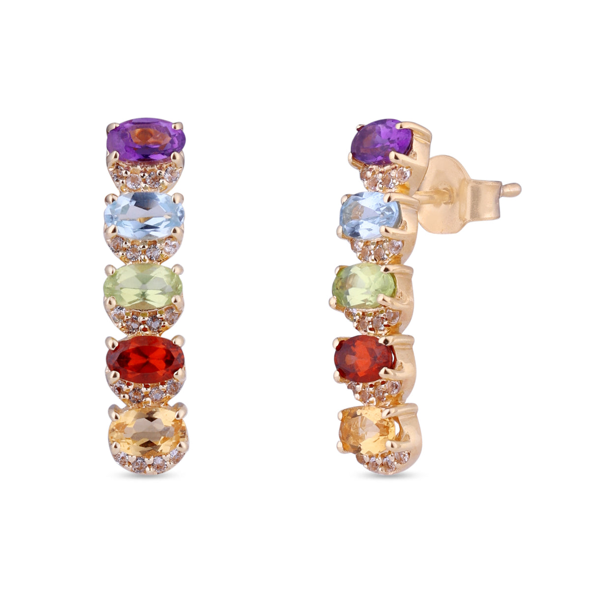 Eternity iris band earring