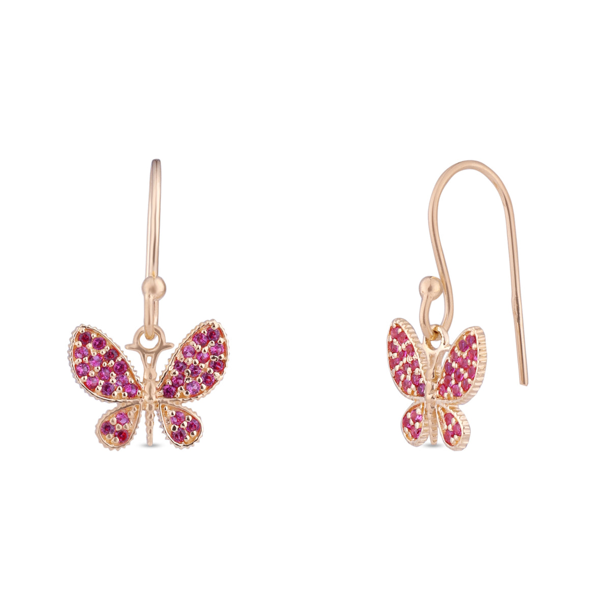 Blush Flutter Butterfly earring - Mini Muse