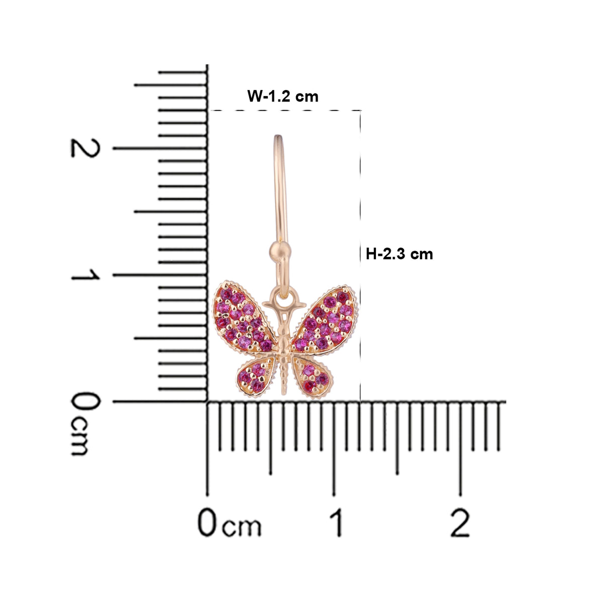 Blush Flutter Butterfly earring - Mini Muse