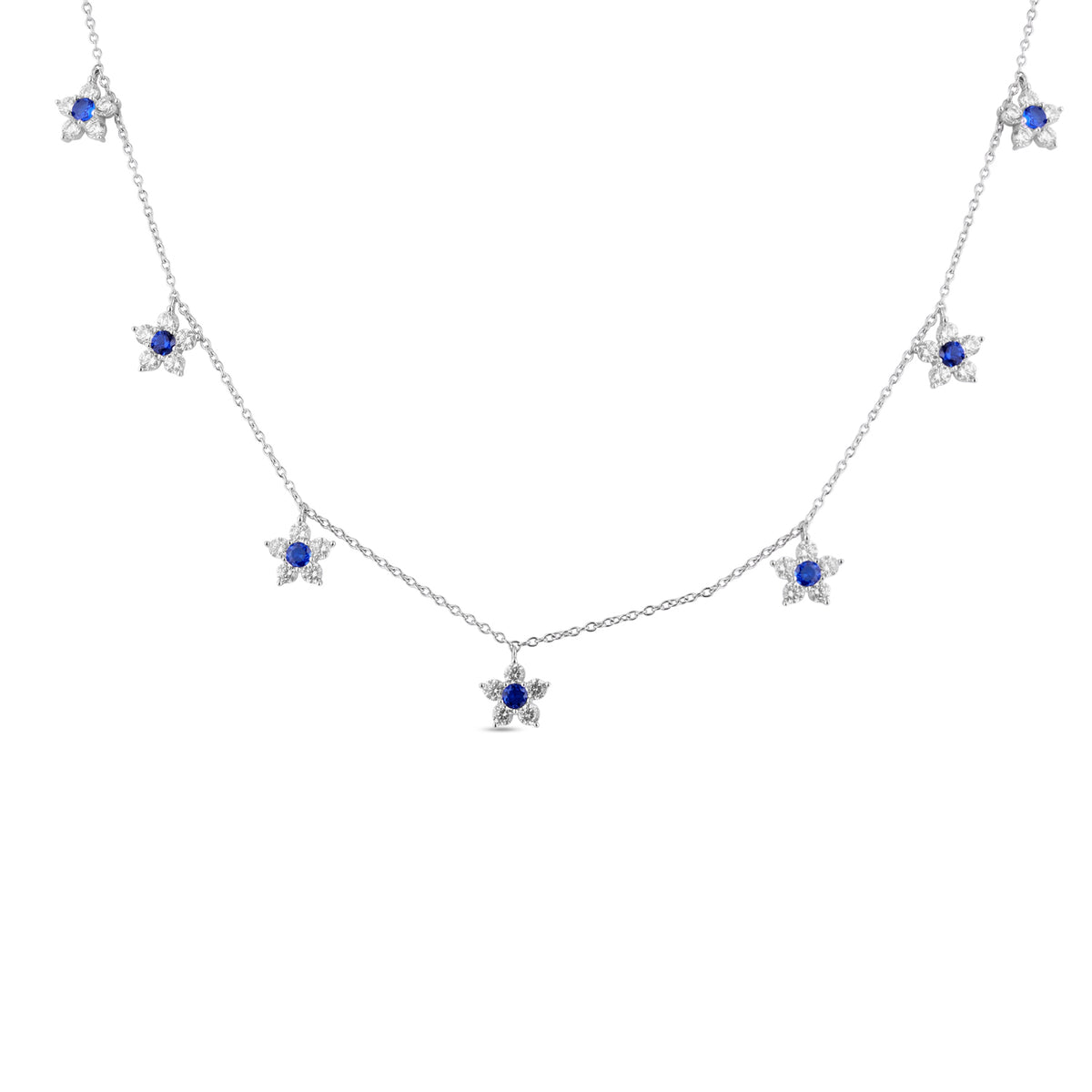 Azure Bloom Bracelet , Anklet & Chain -Blue