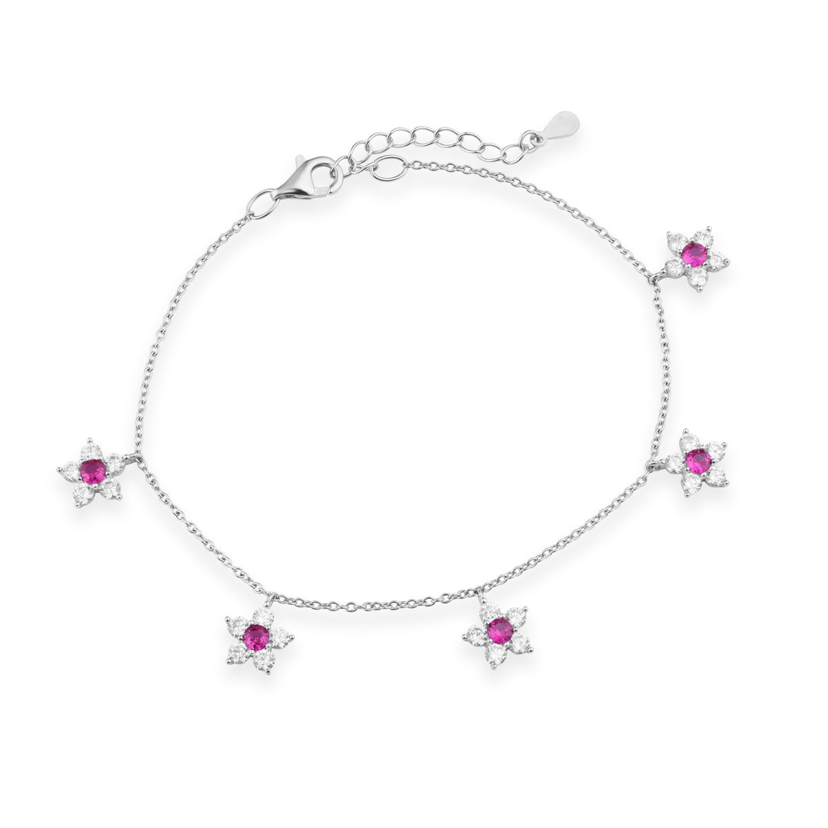 Azure Bloom Bracelet , Anklet & chain - Pink