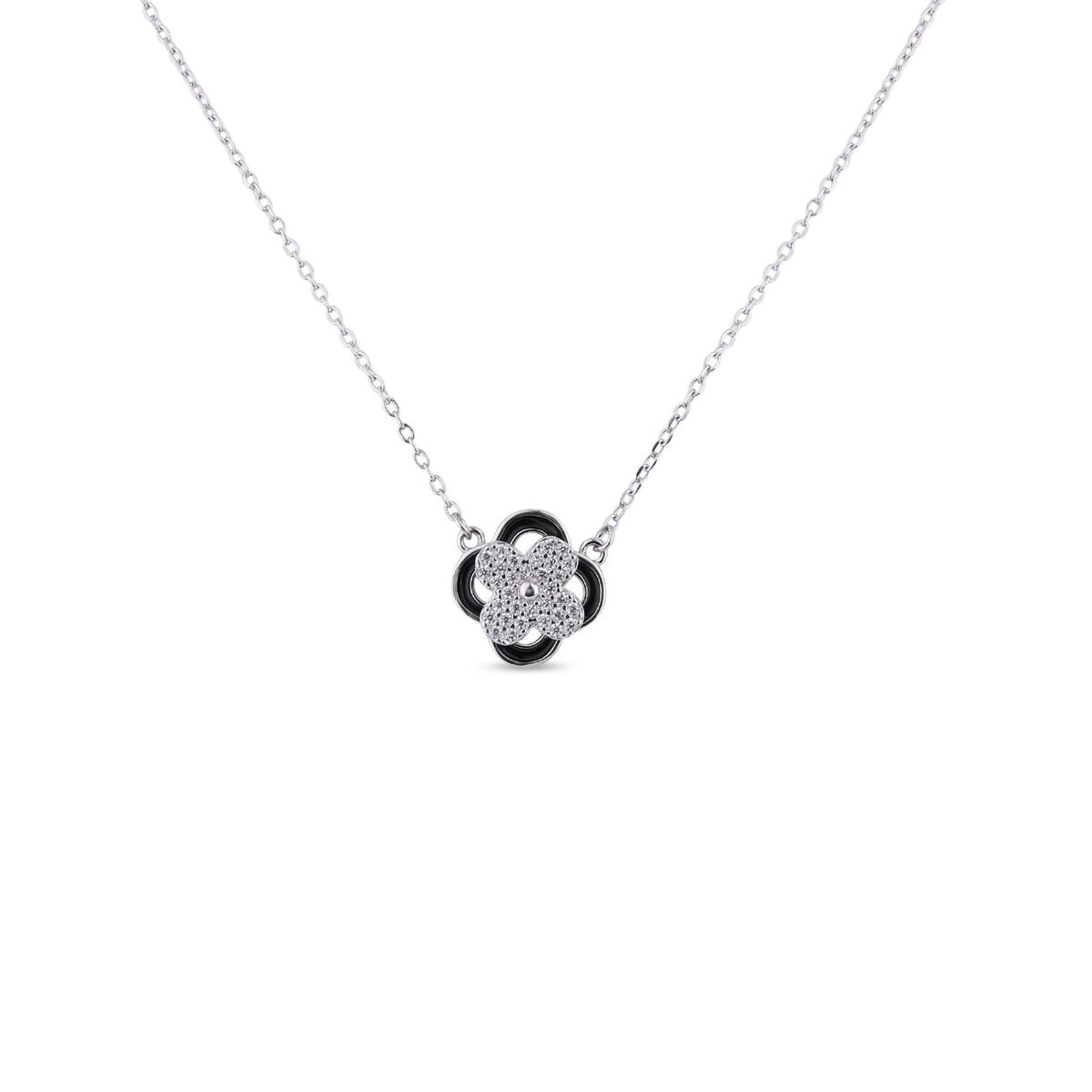 Black clover pendant (with chain)