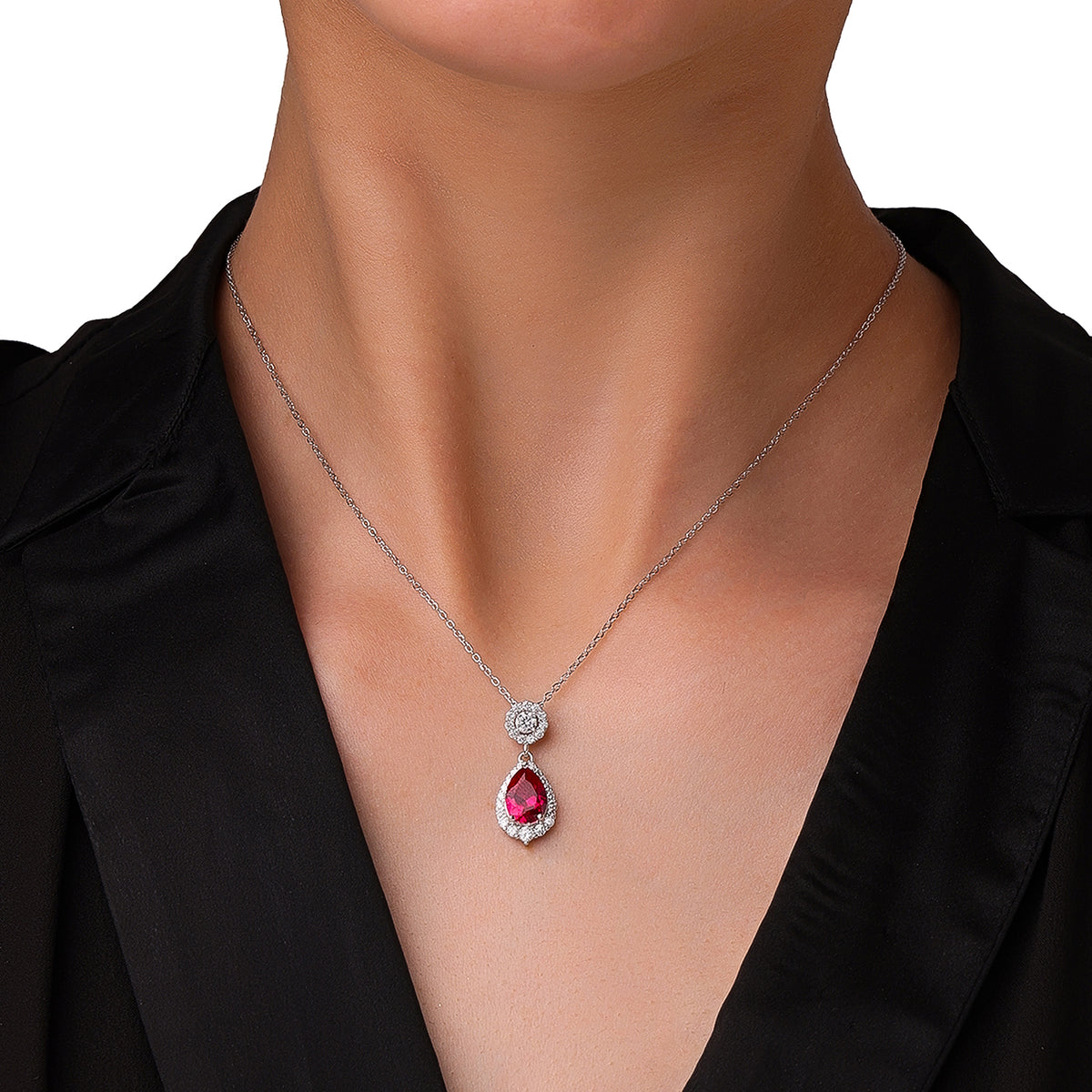 Sapphire royal drops Pendent (with chain)