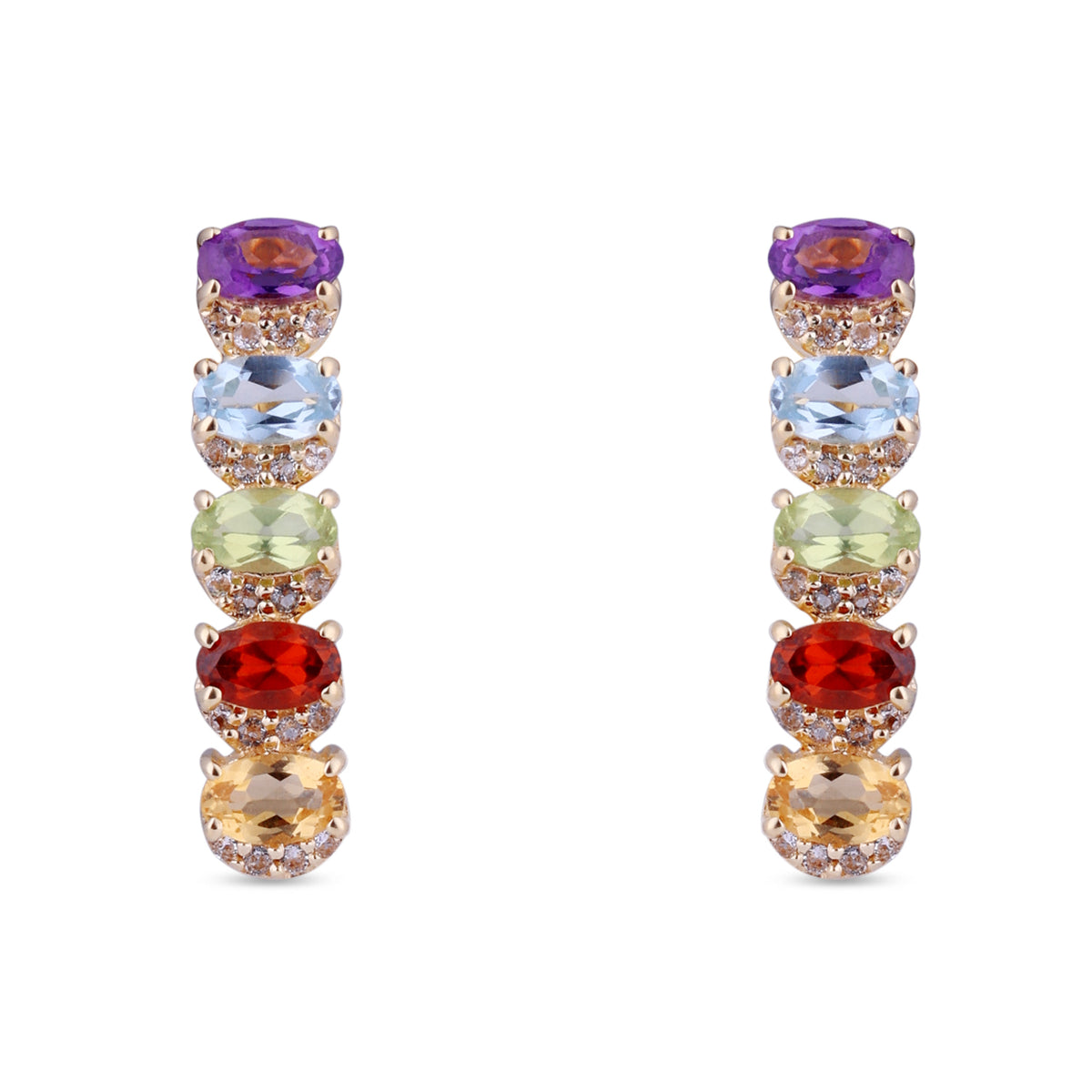 Eternity iris band earring