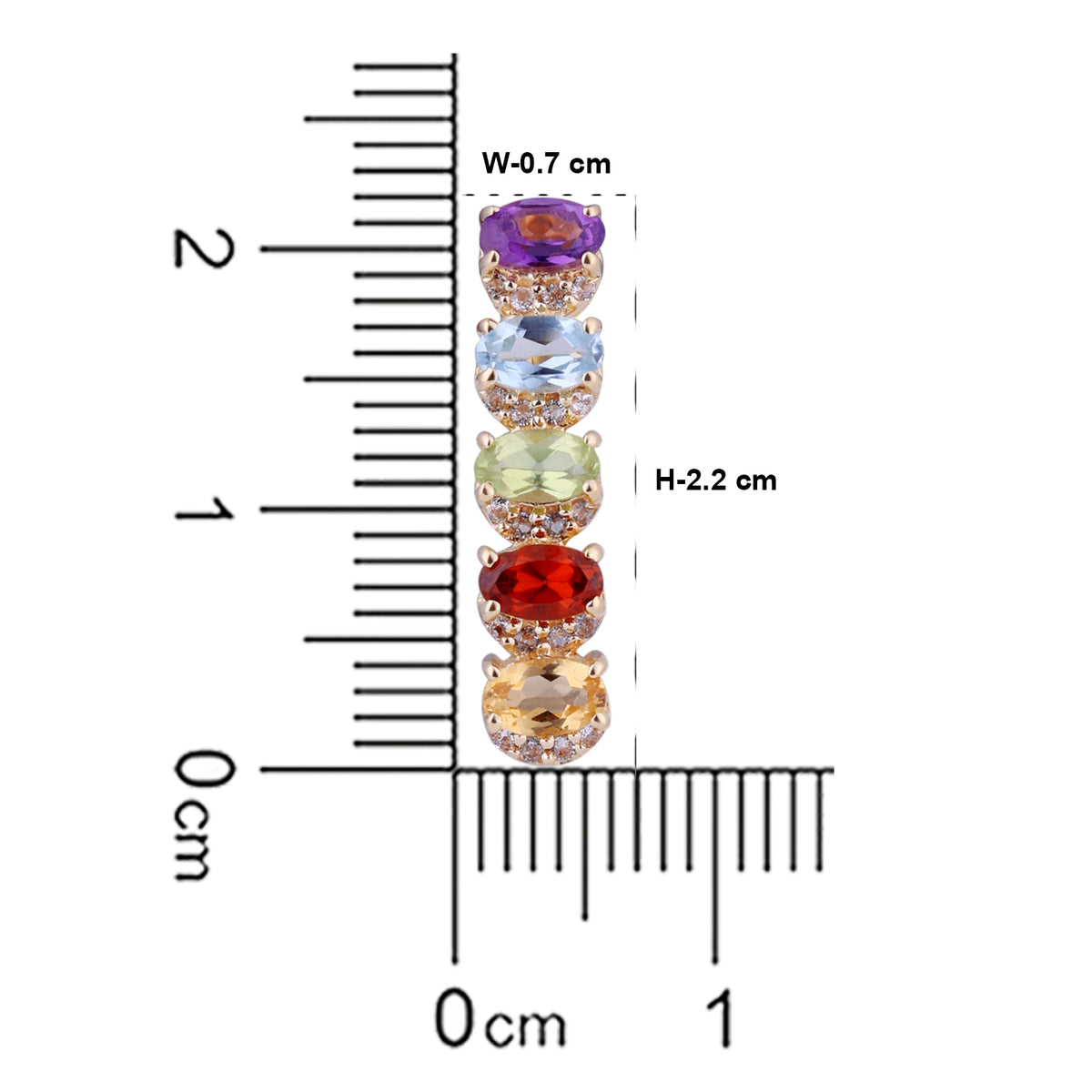 Eternity iris band earring